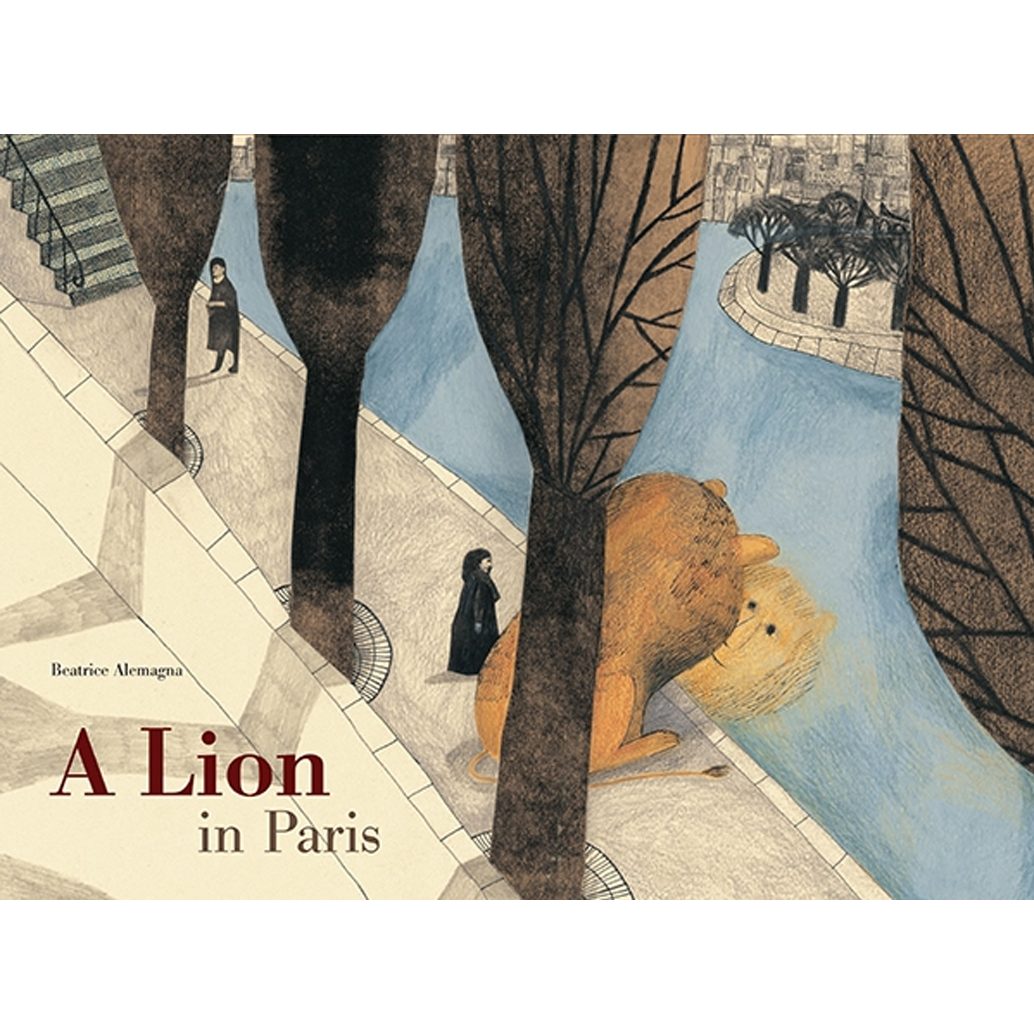 A Lion in Paris Flight by Paper Bird