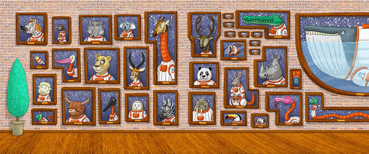 "Hall of Astronauts" Archival print from Stellarphant