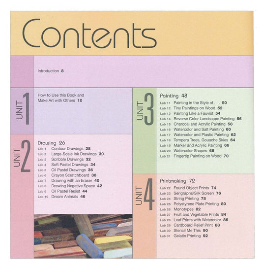 Art Lab For Kids: 52 Creative Adventures in Drawing, Painting, Printmaking, Paper, and Mixed Media - For Budding Artists of All Ages