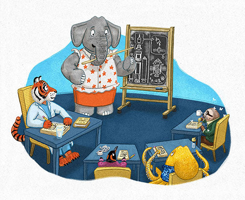 "Until Finally They Were All Ready" Archival print from Stellarphant